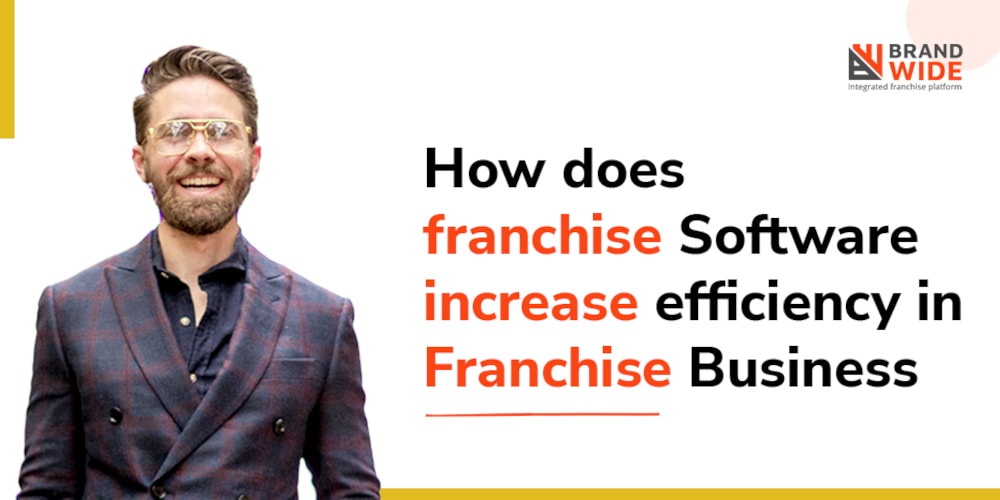 Business expansion through franchising software