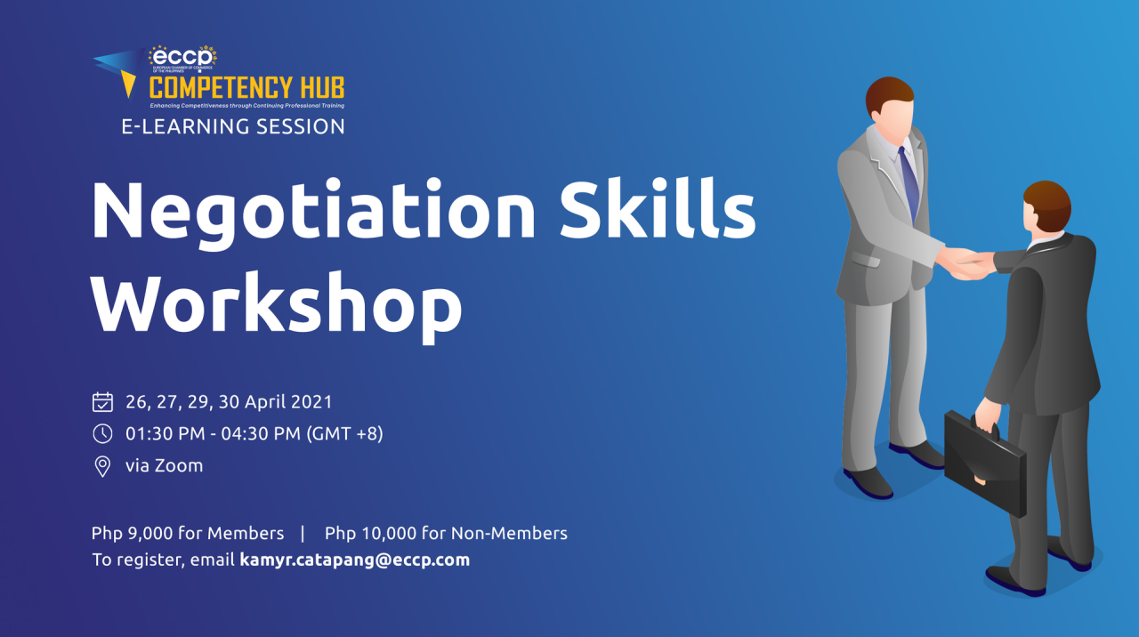 Negotiation skills training program