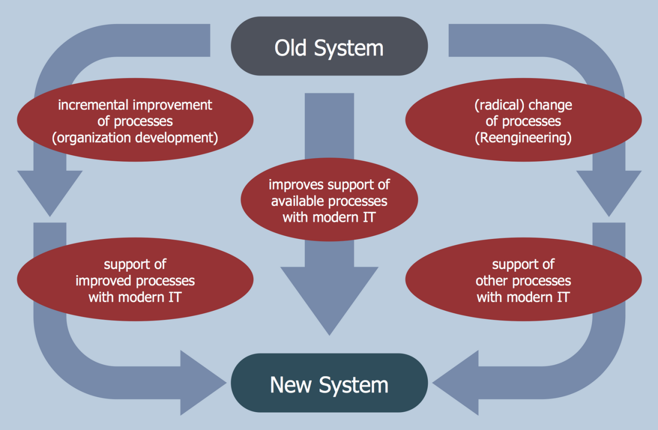 Business process reengineering solutions